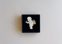 Load image into Gallery viewer, Tea Picking Kewpie Enamel Pin