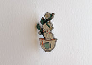 Tea Bath Kewpie Enamel Pin