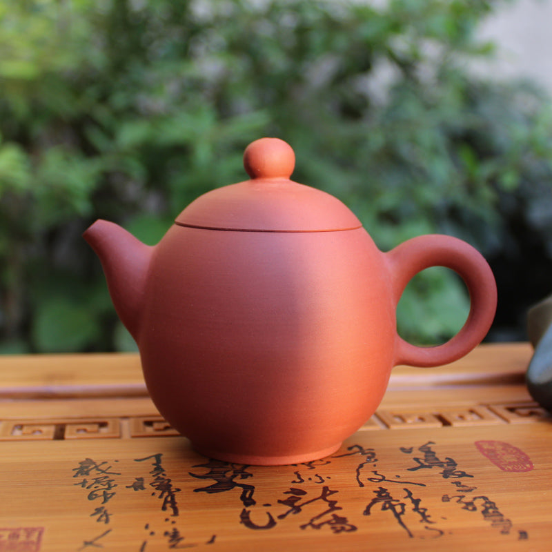 Dragon Egg Red Clay Teapot 朱泥龍蛋壶
